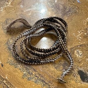 Chan Luu Brown and Silver Beaded Bracelet